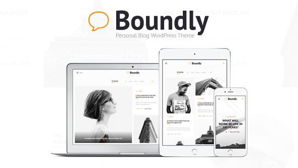 Boundly - Personal WordPress Blog Theme WordPress Newt Chauncey