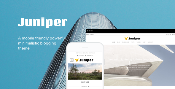 Juniper - Personal WordPress Blog Theme WordPress James Willard