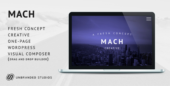 MACH - Fresh Concept One Page Creative WordPress Theme Frankie Itsuki