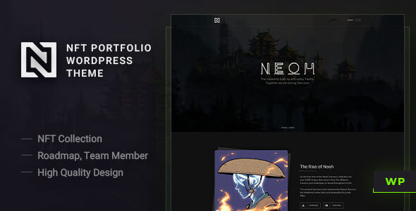 Neoh - NFT Portfolio WordPress Theme TFx ThemeFre