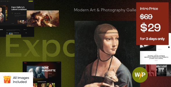 Expo - Modern Art amp Photography Gallery WordPress Theme TFx ThemeFre