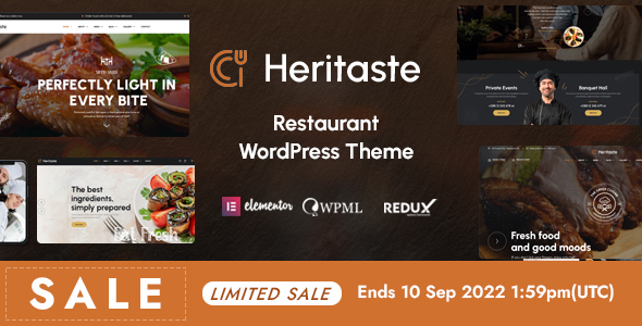 Heritaste - Restaurant WordPress Theme TFx ThemeFre