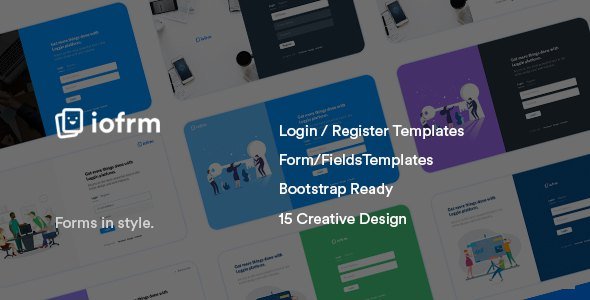 Iofrm - Login and Register Form Templates
           TFx Dean Kendrick