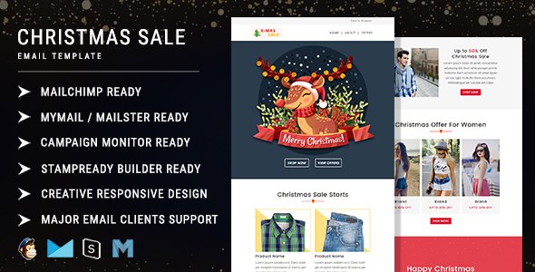 Christmas Sale - Multipurpose Responsive Email Template with Online StampReady Builder & Mailchimp E
       TFx Kieron Eldon