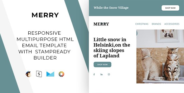 Merry – Responsive Email + StampReady Builder & Mailchimp
       TFx Dax Jirou