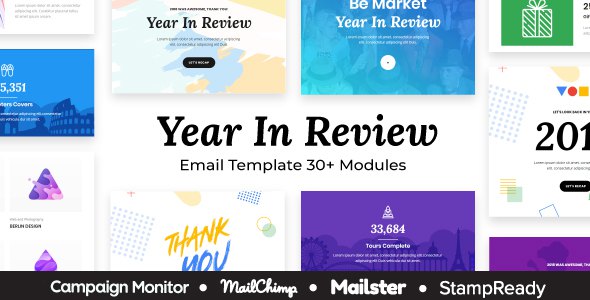 Year In Review - Multipurpose Responsive Email Template - StampReady + Mailster & Mailchimp
       TFx Washington Takuya