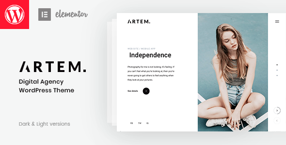 Artem - Digital Agency Theme TFx WordPress ThemeFre