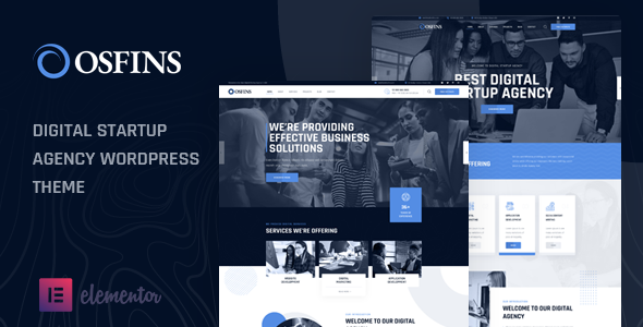 Osfins - Digital Startup Agency WordPress Theme TFx ThemeFre
