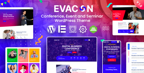 Evacon - Event amp Conference WordPress Theme TFx ThemeFre