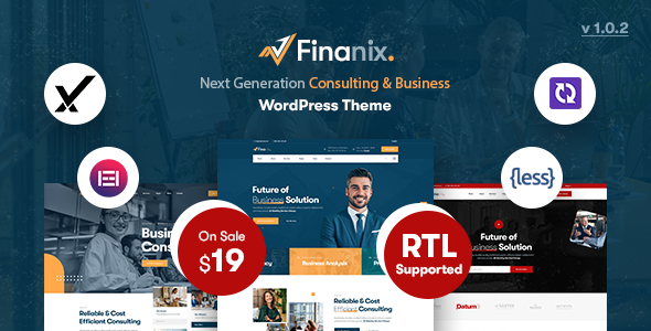 Finanix - Business Consulting WordPress Theme TFx ThemeFre