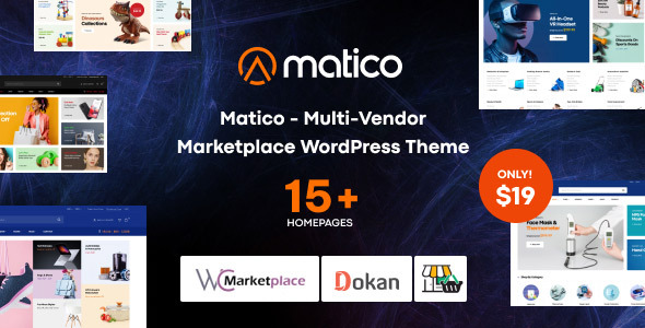 Matico - Multi Vendor Marketplace WordPress Theme TFx ThemeFre