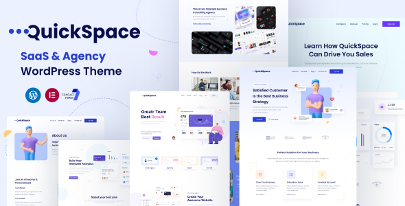 QuickSpace - SaaS amp Agency WordPress Theme TFx ThemeFre