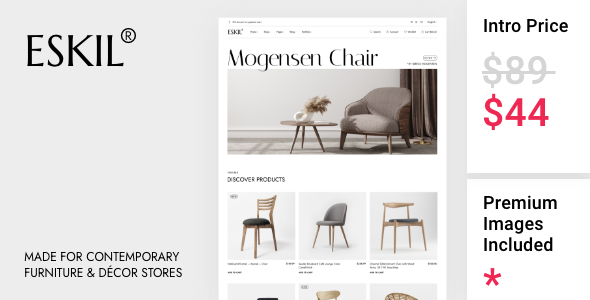 Eskil - Furniture Store Theme TFx WordPress ThemeFre