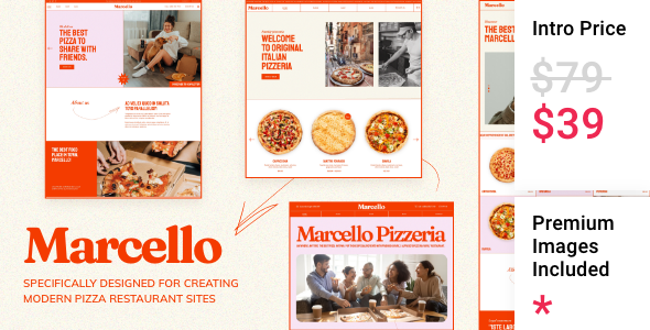 Marcello - Pizza Restaurant Theme TFx WordPress ThemeFre